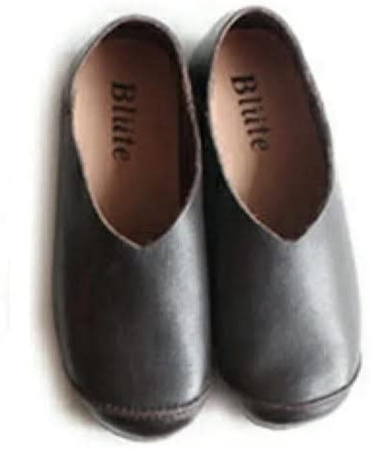 Amazon | [ブリューテ] レザースリッポンシューズダークブラウンM